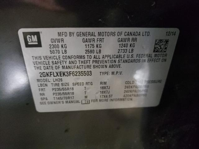 2015 GMC TERRAIN SL 2GKFLXEK3F6235503