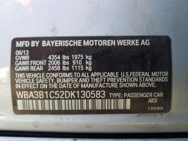 2013 BMW 320 I WBA3B1C52DK130583