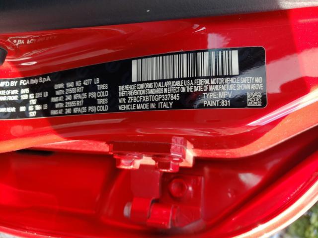 2016 FIAT 500X EASY ZFBCFXBT0GP337845