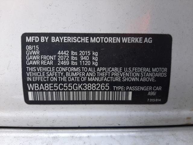 2016 BMW 328 D WBA8E5C55GK388265