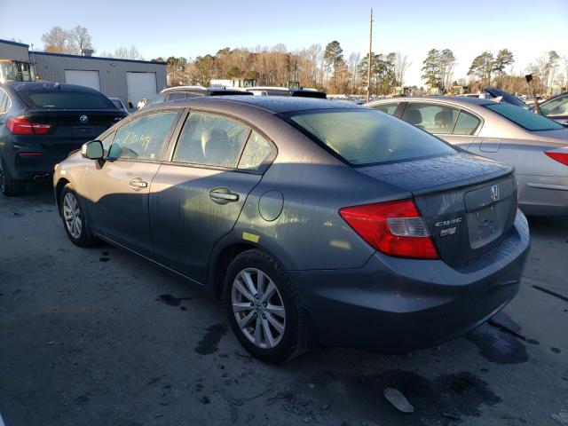 2012 HONDA CIVIC EXL 19XFB2F93CE020356