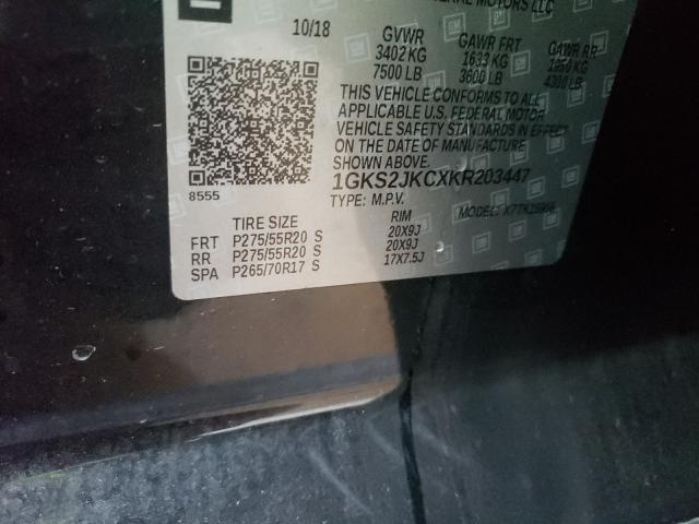2019 GMC YUKON XL K 1GKS2JKCXKR203447