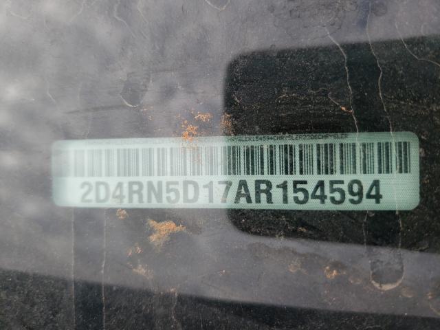 2010 DODGE GRAND CARA 2D4RN5D17AR154594