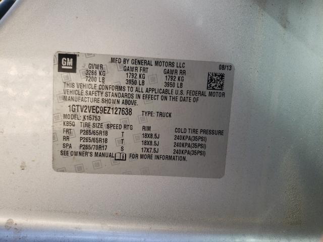 2014 GMC SIERRA K15 1GTV2VEC9EZ127638