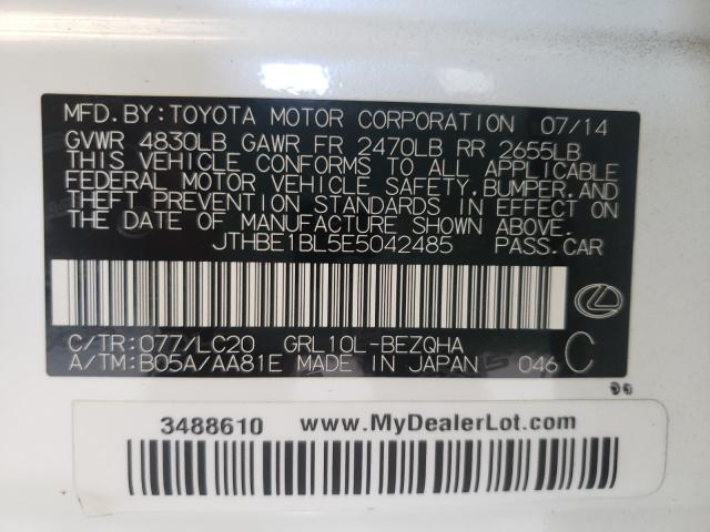 2014 LEXUS GS 350 JTHBE1BL5E5042485
