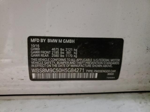 2017 BMW M3 WBS8M9C50H5G84271