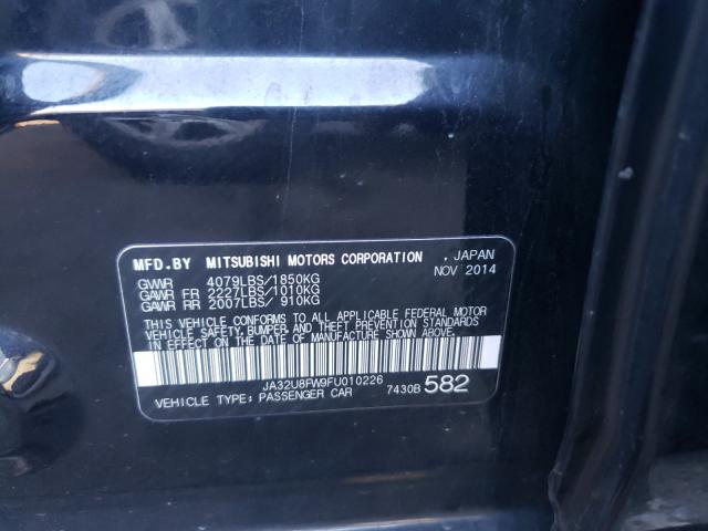 2015 MITSUBISHI LANCER GT JA32U8FW9FU010226