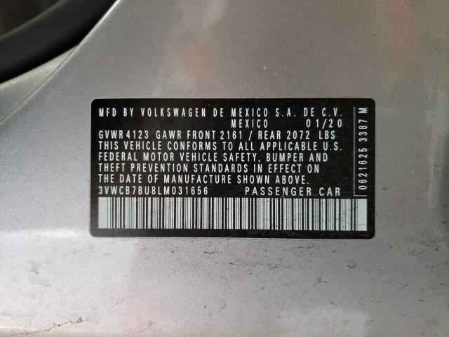 2020 VOLKSWAGEN JETTA S 3VWCB7BU8LM031656