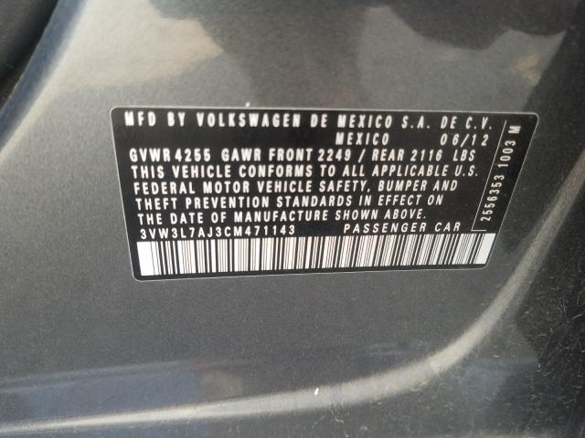 2012 VOLKSWAGEN JETTA TDI 3VW3L7AJ3CM471143