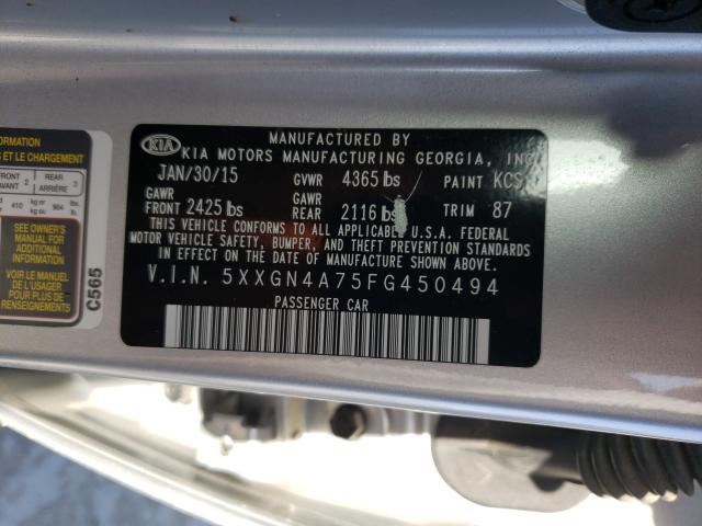 Kia optima 3 год vin код пример 2015 Kia OPTIMA VIN: 5XXGN4A75FG450494 America Motors