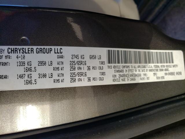 2010 CHRYSLER TOWN AND C 2A4RR4DE4AR304900