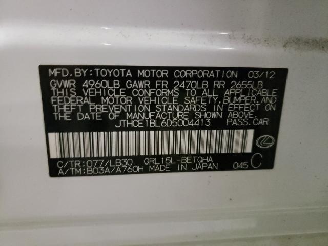 2013 LEXUS GS 350 JTHCE1BL6D5004413