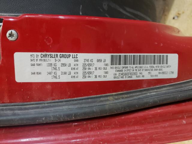 2015 DODGE GRAND CARA 2C4RDGBG5FR523933