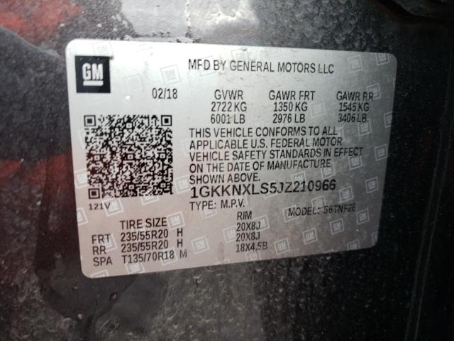 2018 GMC ACADIA DEN 1GKKNXLS5JZ210966