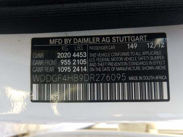 2013 MERCEDES-BENZ C 250 WDDGF4HB9DR276095