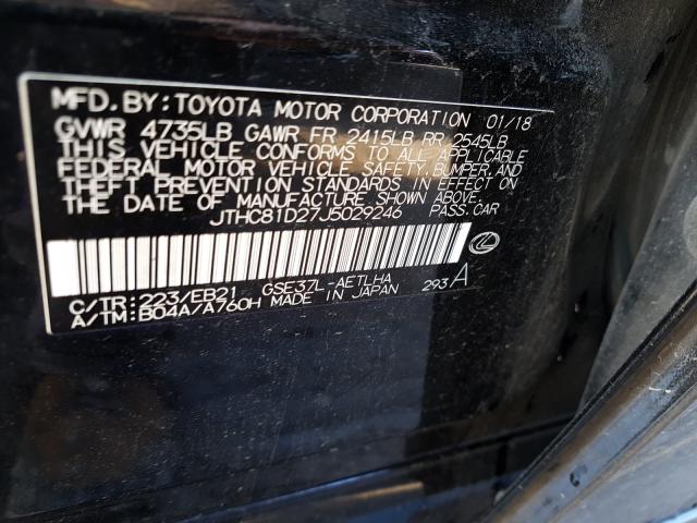 2018 LEXUS IS 300 JTHC81D27J5029246