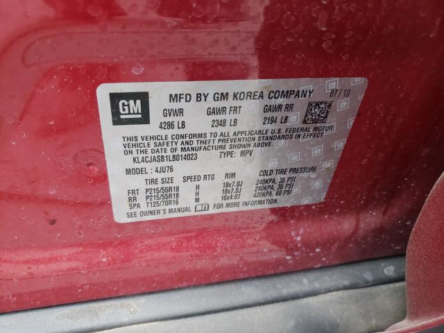 2020 BUICK ENCORE PRE KL4CJASB1LB014023