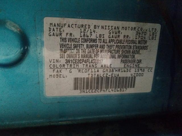 2015 NISSAN VERSA NOTE 3N1CE2CP4FL406817