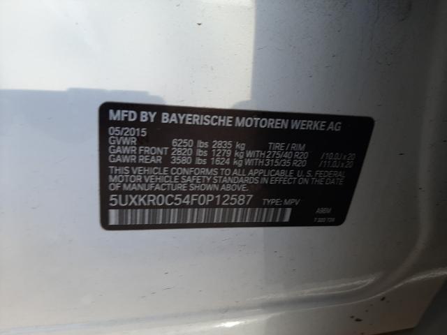 2015 BMW X5 XDRIVE3 5UXKR0C54F0P12587