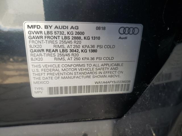 2018 AUDI SQ5 PREMIU WA1A4AFY3J2236038