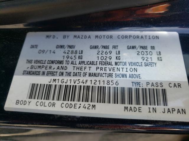 2015 MAZDA 6 TOURING - JM1GJ1V54F1211856