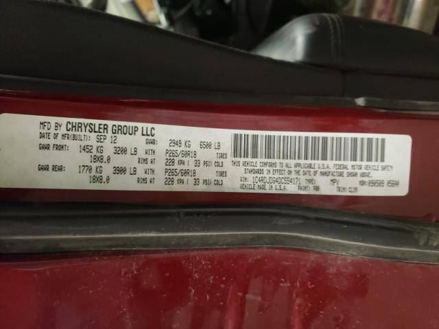 2013 DODGE DURANGO CR 1C4RDJDG4DC554171