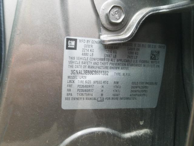 2012 CHEVROLET CAPTIVA SP 3GNAL3E50CS601382