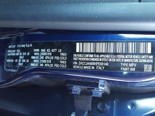 2017 JEEP RENEGADE S ZACCJAAB8HPE66149