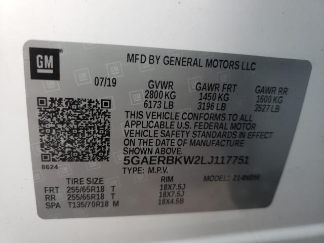2020 BUICK ENCLAVE ES 5GAERBKW2LJ117751