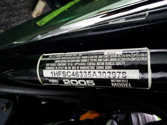 2005 HONDA VTX1800 C2 1HFSC46335A302978