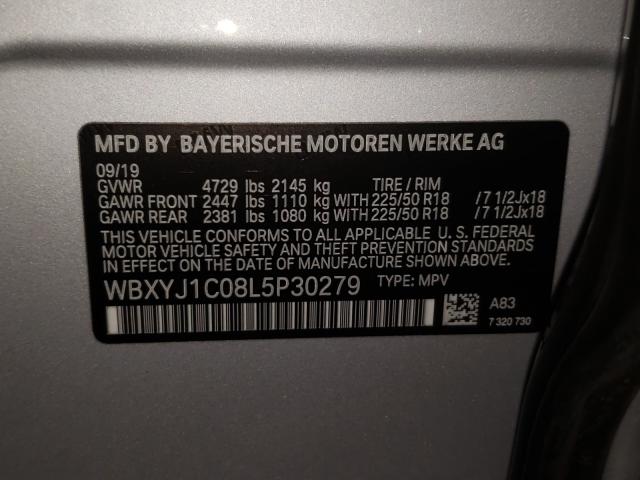 2020 BMW X2 XDRIVE2 WBXYJ1C08L5P30279