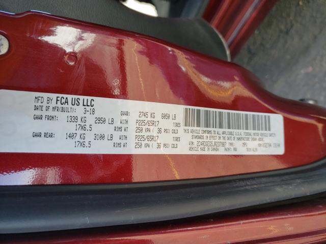 2018 DODGE GRAND CARA 2C4RDGEG5JR237987