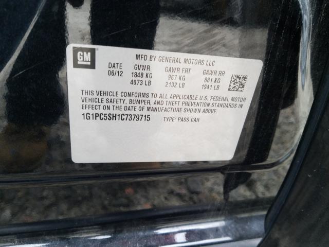 2012 CHEVROLET CRUZE LS 1G1PC5SH1C7379715