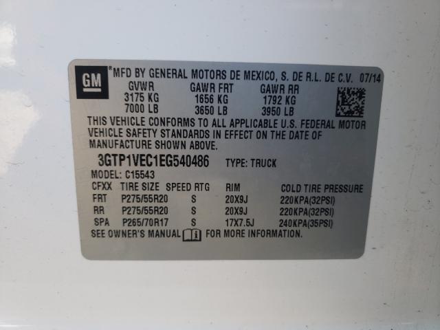 2014 GMC SIERRA C15 3GTP1VEC1EG540486