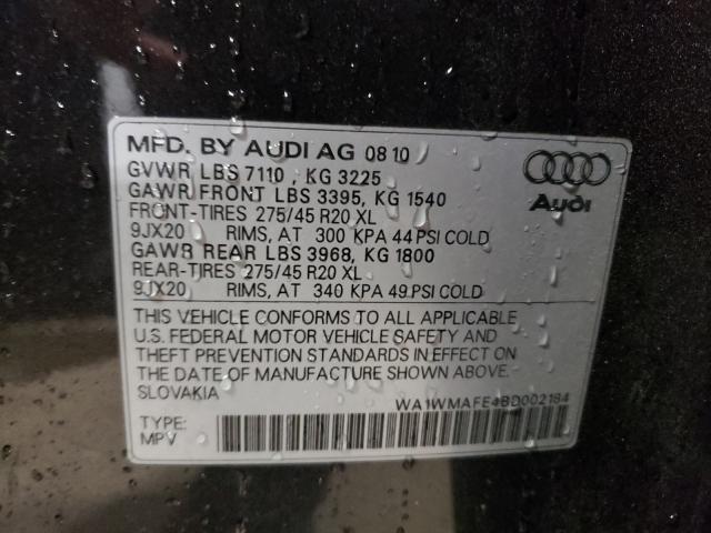 2011 AUDI Q7 PRESTIG WA1WMAFE4BD002184