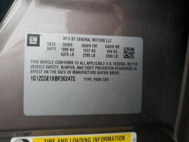 2011 CHEVROLET MALIBU 1G1ZC5E1XBF362472