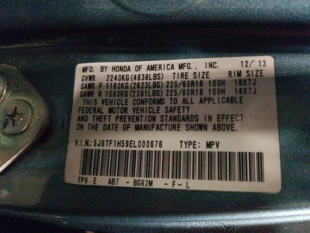 2014 HONDA CROSSTOUR 5J6TF1H59EL000676