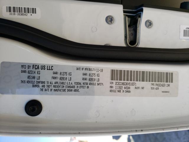 2019 CHRYSLER 300 S 2C3CCABG3KH516571