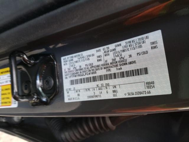2020 FORD F150 RAPTO 1FTFW1RG2LFC41655