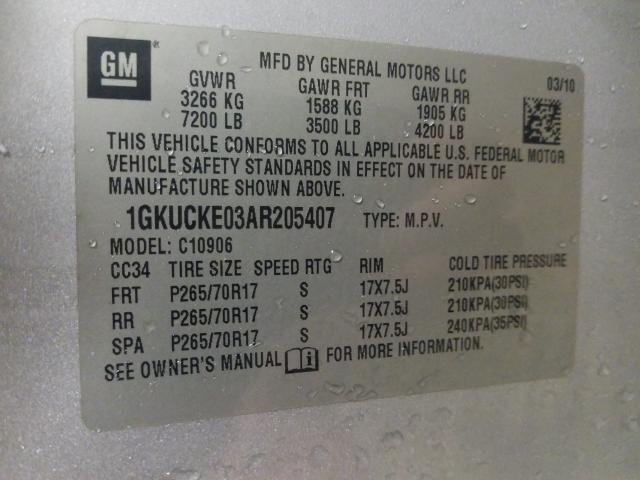 2010 GMC YUKON XL C 1GKUCKE03AR205407