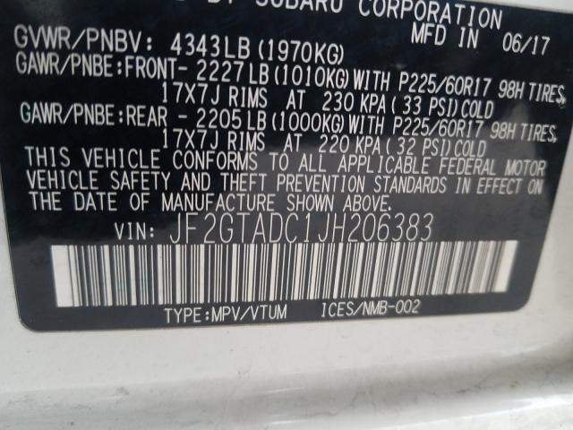 2018 SUBARU CROSSTREK JF2GTADC1JH206383