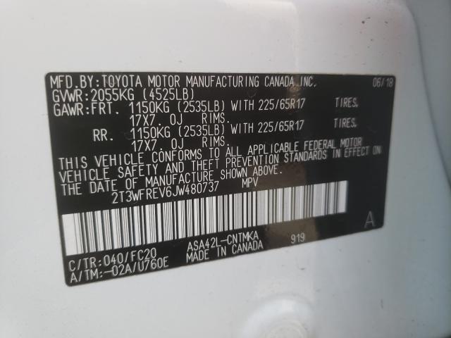2018 TOYOTA RAV4 ADVEN 2T3WFREV6JW480737