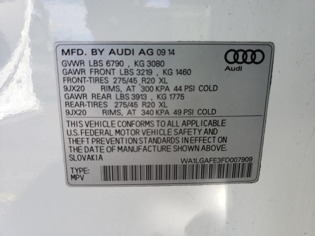2015 AUDI Q7 PREMIUM WA1LGAFE3FD007909