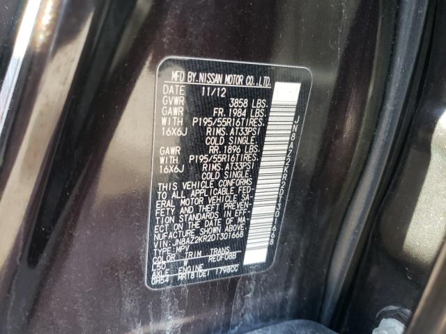2013 NISSAN CUBE S JN8AZ2KR2DT301668