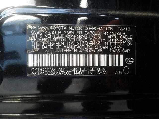 2013 LEXUS GS 350 JTHBE1BL4D5025188