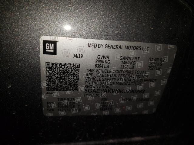 2019 BUICK ENCLAVE ES 5GAEVAKW9KJ290283