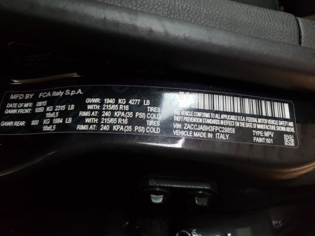 2015 JEEP RENEGADE L ZACCJABH3FPC29858