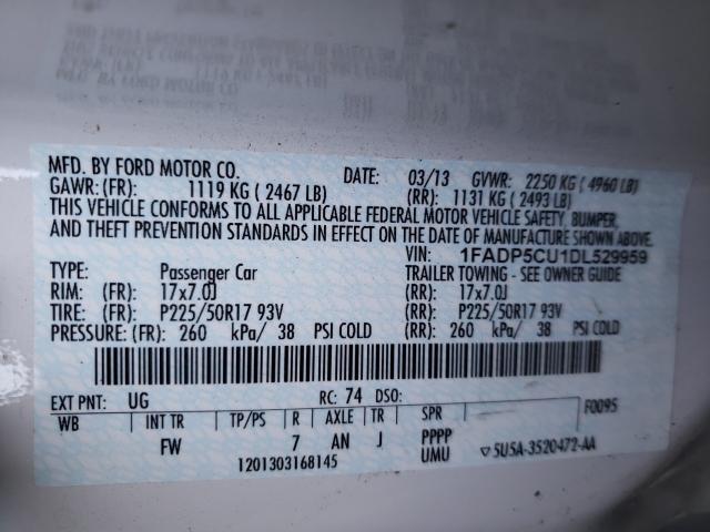 2013 FORD C-MAX PREM 1FADP5CU1DL529959