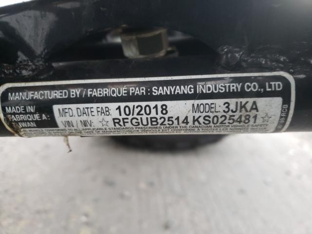 2019 CAN-AM DS 250 RFGUB2514KS025481