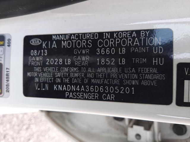 2013 KIA RIO EX KNADN4A36D6305201